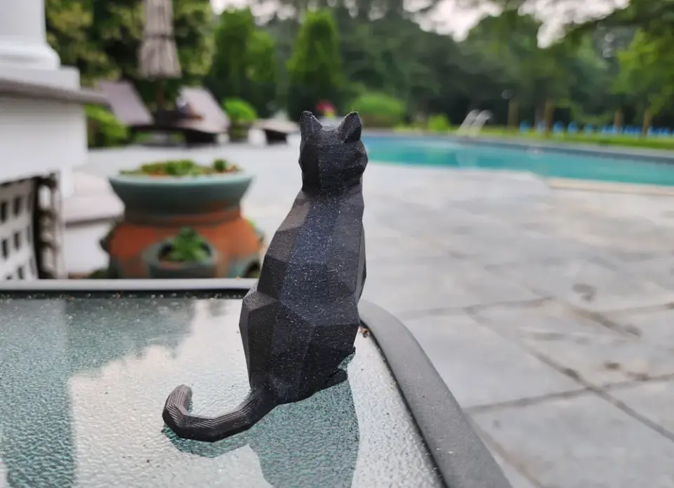 3D Baskı Dekoratif Sevimli Kedi Figürü
